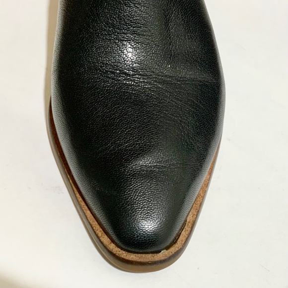 Cole Haan Women's Nella Booties (65mm)Block Heel Black Leather Ankle Boots 9 - Picture 11 of 13